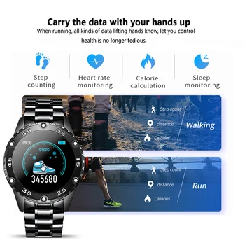 LIGE Smart Watch Vyrų IP68 Vandeniui Sporto Žiūrėti Skambinkite priminimo Signalo priminimas Širdies ritmo Smartwatch Už 