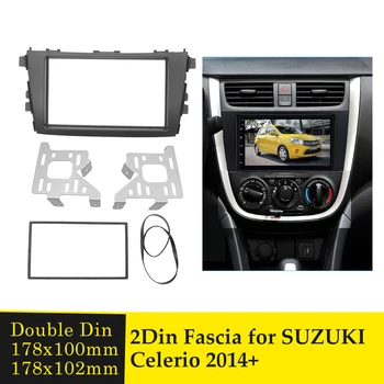 Dvigubo Din Automobilio Radijo fascia Suzuki Celerio M+ Dash CD Apdailos Rinkinys Audio Adapteris Rėmo GPS DVD Grotuvas Facia Rėmas Bezel