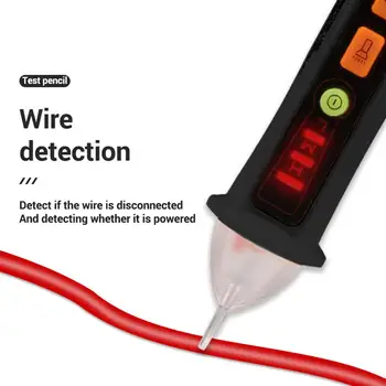 Naujas VD901 Ne-Susisiekite su AC Įtampos Testeris 12-1000V AC Srovės Įtampos Detektorius Automatinis Maitinimo Išjungimas Elektros Bandymo Pieštukas