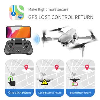FEMA Profesinės F3 Tranai GPS 5G WiFi FPV su 4K/1080P HD Plataus Kampo Kamera, Sulankstomas Aukščio Laikyti RC Quadcopter drone