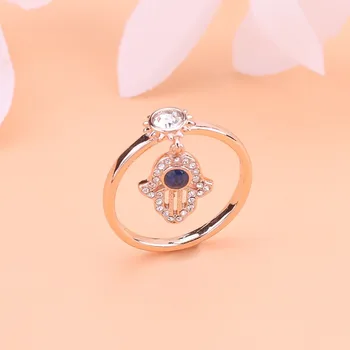 Bižuterijos aukštos kokybės swa, žavesio paslaptis Hassam vertus pendant crystal moterų žiedas elegantiškas šviežių subtilus žiedas