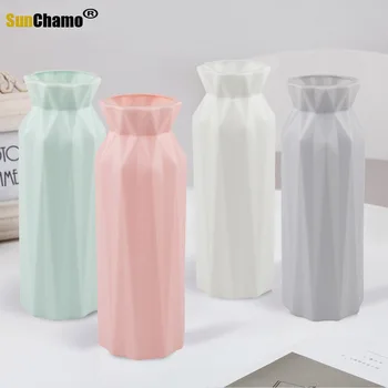 2021 Plastikinių Gėlių Vaza Apdailos Namų Baltos Vazos Imitacija Keramikos Vaza, Vazonas Apdailos Šiaurės Stiliaus Gėlių Krepšelis