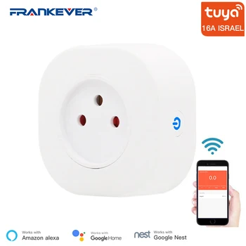 FrankEver Tuya 16A Izraelio WiFi Smart Plug Lizdas, Nuotolinio Valdymo Balsu Lizdo Laikas Darbo Su Alexa 