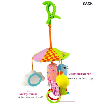 2019 naujagimiai, žaislai, Kūdikių mobiliojo lovos kabo Vaikiška Vežimėlį žaislai Mielas Pliušinis Gyvūnų Vertus Bell Nuraminti Sukasi Vėjo Varpelių Dovana