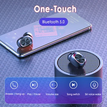 2020 Naujas B5 TWS Belaidės Ausinės 9D Stereo Muzikos per Ausines, Vandeniui Ausines Bluetooth 5.0 Touch Kontrolės Ausinių