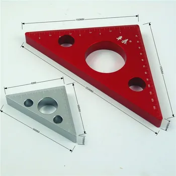 Medienos apdirbimo Trikampis Valdovas Aliuminio Aukštis valdovas Trikampis valdovas Metrų Metrinių Colių 