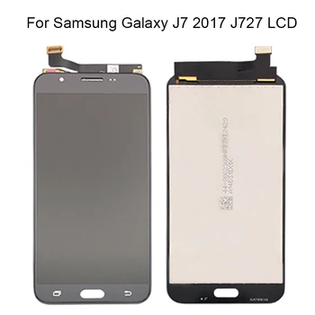 Samsung Galaxy J7 2017 J727 LCD Ekranas Jutiklinis Ekranas Su skaitmeninis keitiklis Surinkimo Dalys Priekinio Stiklo Pakeitimas Nemokamas Pristatymas