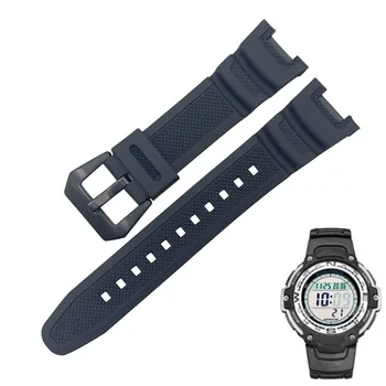Nauja Juoda Silikoninė Guma vandeniui atsparus Dirželis sgw-100 watchbands Išmaniųjų laikrodžių priedai Dirželis Apyrankė 