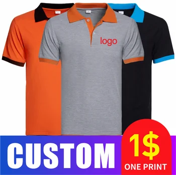 2020Polo marškinėliai vasaros gatvės viršūnes multi-stiliaus užsakymą kvėpuojantis POLO marškinėliai, vyriški LOGOTIPAS užsakymą viršų