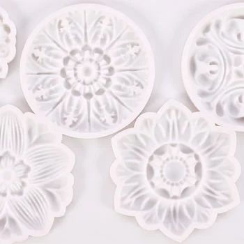 2020 M. Naujas Gėlių Mandala Silikono Formos Molio, Plastiko, Betono Formų Dizaineris 