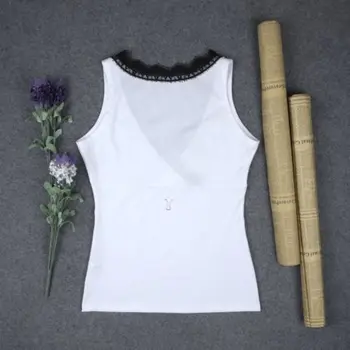 Moterys, Ponios Vest Top Rankovių V-kaklo Nėrinių Marškinėliai Atsitiktinis Tankai T-Shirt Viršūnes Dydis S-XL