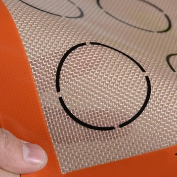16.5x11.8inch macaron kilimėlis macaroon kilimas 20 ratą įtraukos silikono glassfiber Macaron Kepimo skardos
