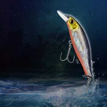 LEDIAO 8cm 8g Žvejybos Masalas Minnow Suvilioti 3D Modeliavimas Žuvies Formos Wobblers Crankbait Kokybės Bass Masalas, Žūklės Reikmenys Priedai