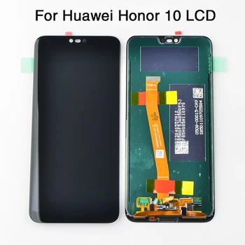 Už Garbę 10 Ekrano ir Huawei Honor 10 LCD Ekranas, Jutiklinis Skydelis Su pirštų Atspaudų Asamblėjos atsarginės Dalys, pantalla