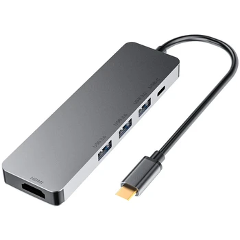 KARŠTO Tipas-C USB Hub Penki Viename 