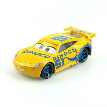 Disney Pixar Automobilių Žaibas Mcqueen 2vnt Nr. 51 Dinoco Cruz Ramirez Mack Sunkvežimių & Lenktynininkas 1:55 Diecast Metalo Lydinio, Žaislai, Automobilių Vaikams