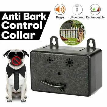 Ultragarso Pet Dog Repeller Lauko Šuo Valdytojas Anti-Žievė USB Įkrovimo Šunų dresavimo Naminių Reikmenys Dideliems Šunims