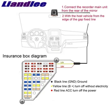 Liandlee Mercedes Benz ML GLE W166 2011~2018 Automobilių Kelių Įrašyti WiFi DVR Brūkšnys Kameros Vairuotojo Vaizdo įrašymas