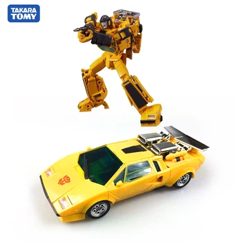 TAKARA TOMY Transformacijos Automobilio Baką Metalo Dalis 18 CM Sunstreaker Veiksmų Skaičius, Žaislai Deformacijos Robotas Vaikų Dovanų
