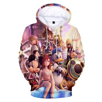 Dizainas Kingdom Hearts Vyrų Hoodie Moterų Atsitiktinis Marškinėlius 3D Hoodies Žiemos Harajuku Megztinis su Gobtuvu kingdom hearts 3D Palaidinukė