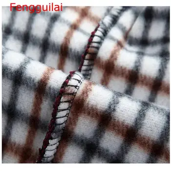 Fengguilai 2019 Nauji Žieminiai vyriški Švarkai Storas Megztinis Paltai Mens Prekės ženklo Drabužių Rudens Gradientas Megztas Kailis, Užtrauktukas