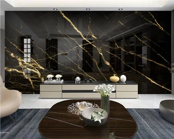 Beibehang Pritaikytas modernus stilingas asmenybės juodo marmuro modelis, TV foną sienos dokumentų namų dekoro tėtis peint