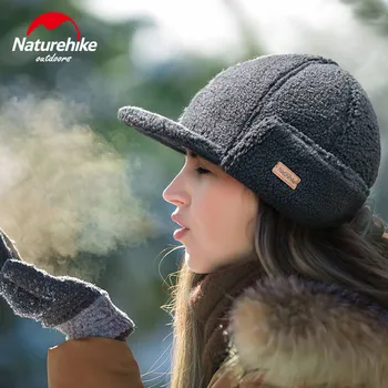 Naturehike 2019 Naujos Lauko Pėsčiųjų Skrybėlę Rudens Žiemos Skrybėlę Šilto Vėjo Unisex Ausies Raštas Kvėpuojantis Ėriukų Vilnos Skrybėlę Lazanija