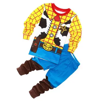 Animacinių filmų pižama berniukas voras, geležinis žmogus ir vaikų kostiumas grynos medvilnės