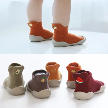 Berniuko batai Kūdikių kojinės, batai neslidžios grindų kojinės batai baby girl minkštas guminis padas batų kūdikių bamblys kojinių, batų kūdikių bateliai