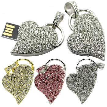 Crystal Širdies USB 