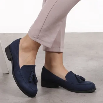 Mio Gusto prekės IRIS, Ruda / Balta / Navy-Blue Spalvos, Žemo Kulno Aukštos Kokybės Atsitiktinis Oksfordo Moterų 's Batai , bateliai moterims , dizainerio batus , ponios butas batai