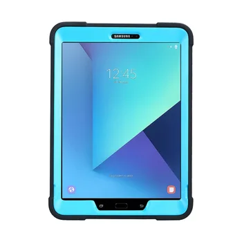Naujas Šarvai Case for Samsung Galaxy Tab S3 9.7 colių T820 T825 Silicio atsparus smūgiams Stovi dangtelis, skirtas 