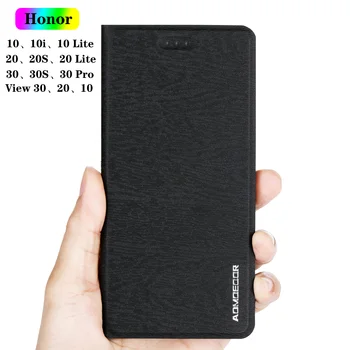 Odos Flip Case Cover for Huawei Honor 20 Lite 20S 20I 20E 30I Pro 30S 10X 10I Peržiūrėti 10 20 30 Telefoną, Piniginę Atgal Atvejai
