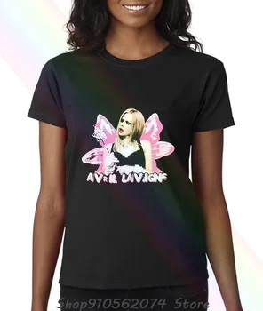 Avril Lavigne Koncertą, Albumą Black Moterys T-shirt 23 Perspausdinti Unisex M633