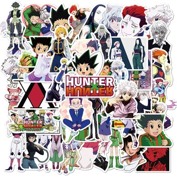 50Pcs KILLUA KURAPICA QUOLL HYSKOA Hunter x Hunter Anime Lipdukai Vandeniui 