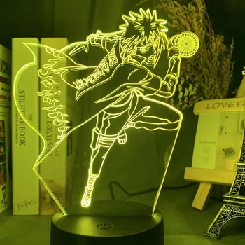 Anime Naruto Uzumaki Led Nakties Šviesos Sasuke Kakashi Vaikų Miegamasis naktinė lempa Itachi Uchiha 3d Lempos Vaikas Kalėdų Dovana, stalo lempa
