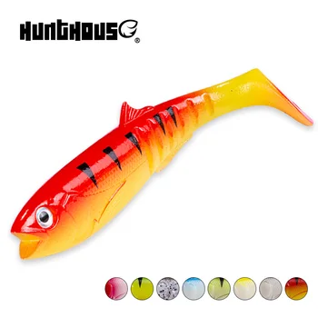 Hunthouse minkštas masalas shad 100mm 13.3 g wobblers silikono dirbtinės širdys bass leurre pescar savage gear Cannibal Jaukų, žvejybos