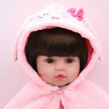 48cm Bebe Reborn Baby Doll viso Kūno Silikono Vinilo Realus Bebes Boneca Atgimsta Naujagimių Lėlės, Žaislai Mergaitėms, iki 4 metų Dovanos