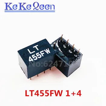 10vnt LT455FW LT 455FW 455FW 455F 1+4 5Pin CINKAVIMAS-5 455KHz keraminiai filtrai signalo ryšio relės