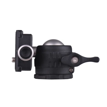 Andoer Mini Stalo Kamuolį Galva 360 Laipsnių Vaizdo Trikojo Ballhead Prijungti su Quick Release Plokštė Burbulas Lygio Canon Nikon Sony