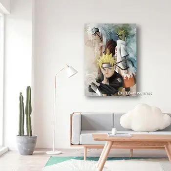 Drobė Anime Naruto Jiraiya Nuotraukas, Namų Dekoravimas Paveikslų, Plakatų HD Spaudinių Sienos Meno Modulinės Kambarį Įrėminti
