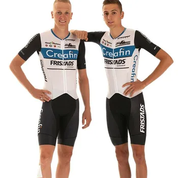 2020 naujų dviračių komandos apranga Skinsuit Creafin-Fristads dviratį vyriški trumpomis rankovėmis, rasės speedsuit jumpsuit ciclismo dviračių rinkiniai