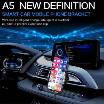 Automatinis Tvirtinimo 10W Qi Bevielio Automobilinis Įkroviklis, skirtas Samsung S9 S10 Pastaba 9 10 Plius Belaidžio Įkrovimo iPhone 11 X XR Xs Turėtojas