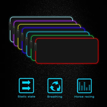 XGZ Pasaulio Žemėlapyje RGB Žaidimų Kompiuterį Kilimėlis Didelis Pelės Mygtukai Xxl Didelis Gamer Stalas Pelės Kilimėlis, Led Mause Mygtukai Klaviatūra su foniniu Apšvietimu Pelės Kilimėlis