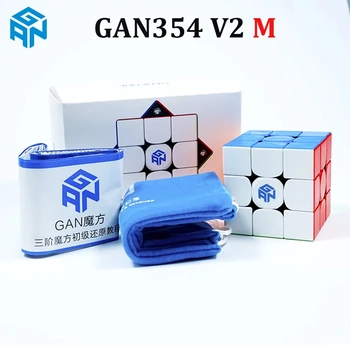 GAN 354 M V2 Magnetinio 3x3x3 Magic Cube Greitis Kubas 
