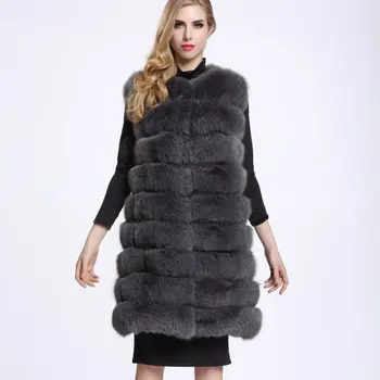 ZADORIN Veste Femme 2020 M. Žiemą Šiltas Ilgas Dirbtiniais Kailiais Liemenė Moterims Purus Dirbtiniais Kailiais Kailio Striukė Veste Fourrure Kailio Gilet casaco pele