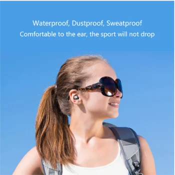 Belaidžių ausinių laidines Ausines Bluetooth 5.0 Ausinės TWS Mini HIFI In-ear Sporto Veikia Rankų Paramos iOS/Android Telefonai