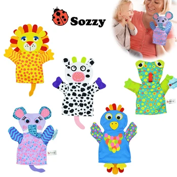 Sozzy Kūdikis, Ranka Lėlių, Kūdikių Lėlių, Žaislų, Pirštinės Kūdikių Vonia Trina Tėvai Kūdikio Sąveika Animacinis Žaislas, skirtas Naujagimių 0-12 mėnesių