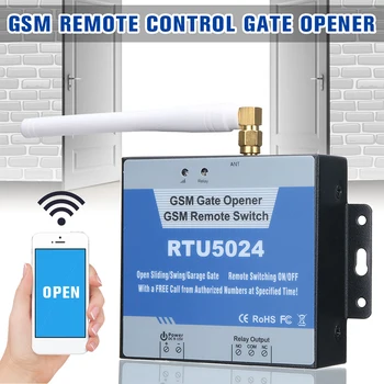 RTU5024 GSM Vartų Atidarymo Rėlę Įjungti Nuotolinio Valdymo Durys Prieiga, Bevielis Durų Atidarytuvas Nemokamai Skambinti 850/900/1800/1900MHz