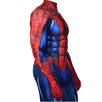 Vyrų/Moterų/Vaikų Peter Parker Cosplay Kostiumų raumenų Zentai Helovinas Kostiumas SuperHero Bodysuit Jumpsuit Plaukimo Kostiumai
